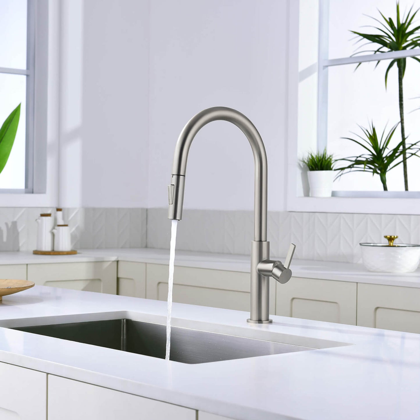 Aquavit Orbit Single Handle Pull down Kitchen Faucet KF21101
