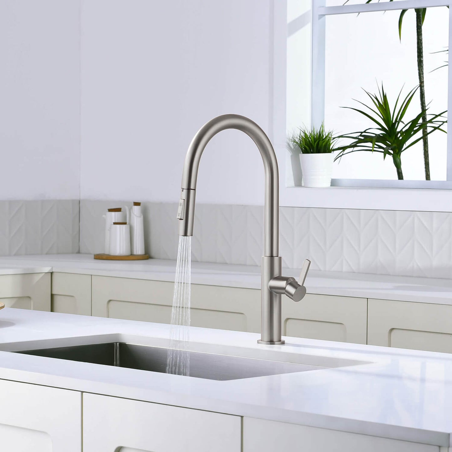 Aquavit Orbit Single Handle Pull down Kitchen Faucet KF21101