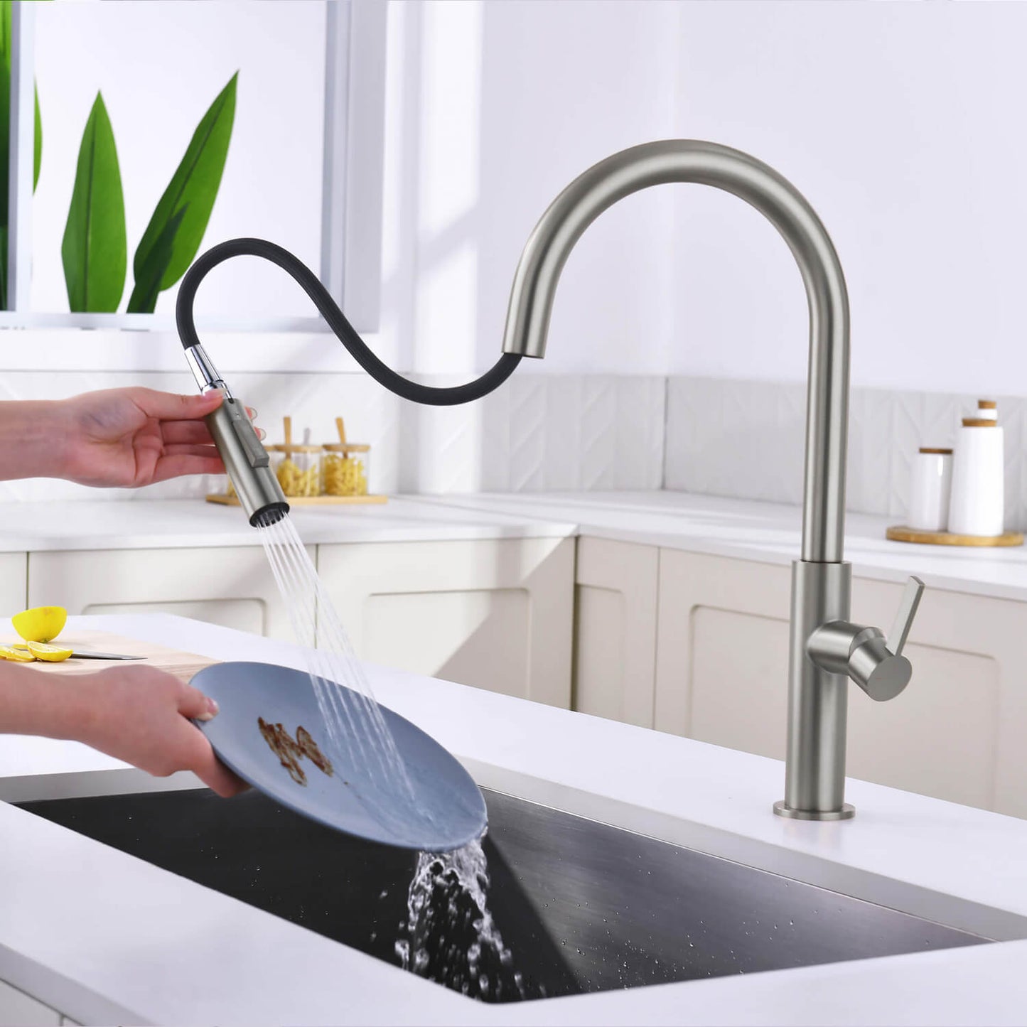 Aquavit Orbit Single Handle Pull down Kitchen Faucet KF21101