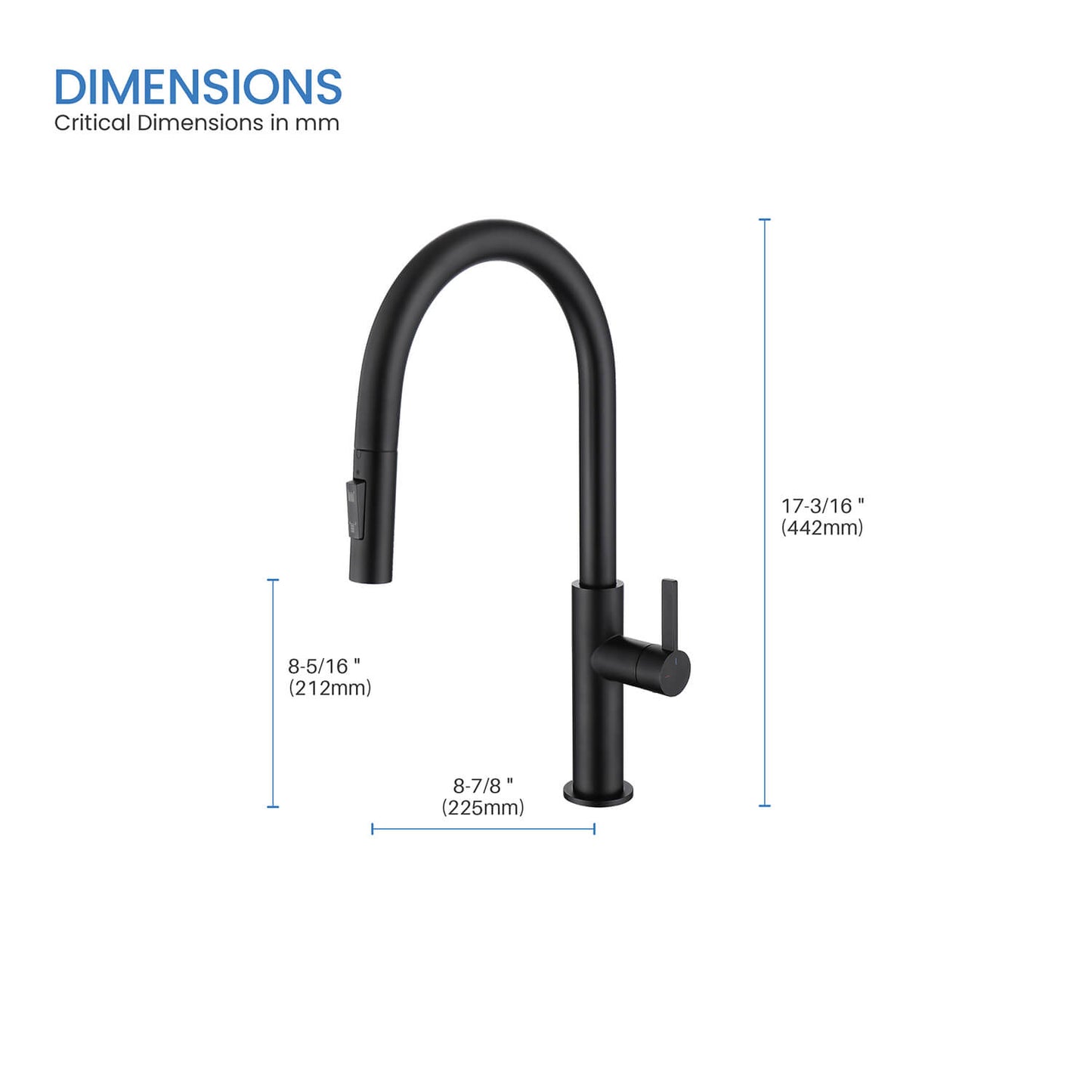 Aquavit Orbit Single Handle Pull down Kitchen Faucet KF21101