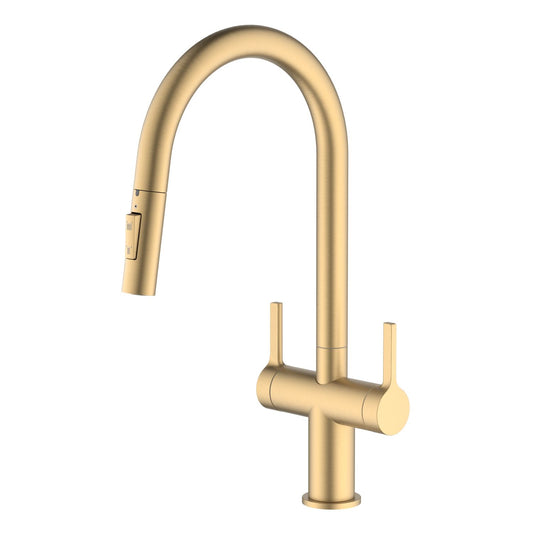 Aquavit Orbit Two Handle Pull down Kitchen Faucet KF21111