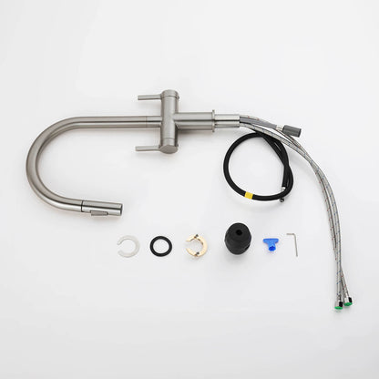 Aquavit Orbit Two Handle Pull down Kitchen Faucet KF21111
