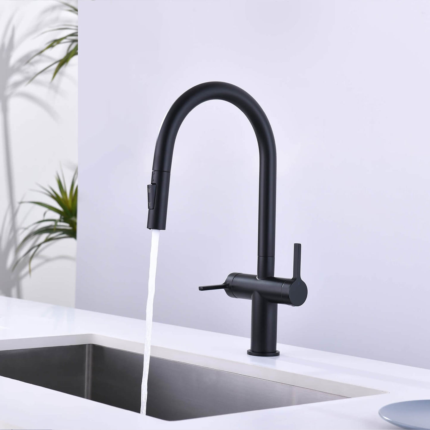 Aquavit Orbit Two Handle Pull down Kitchen Faucet KF21111