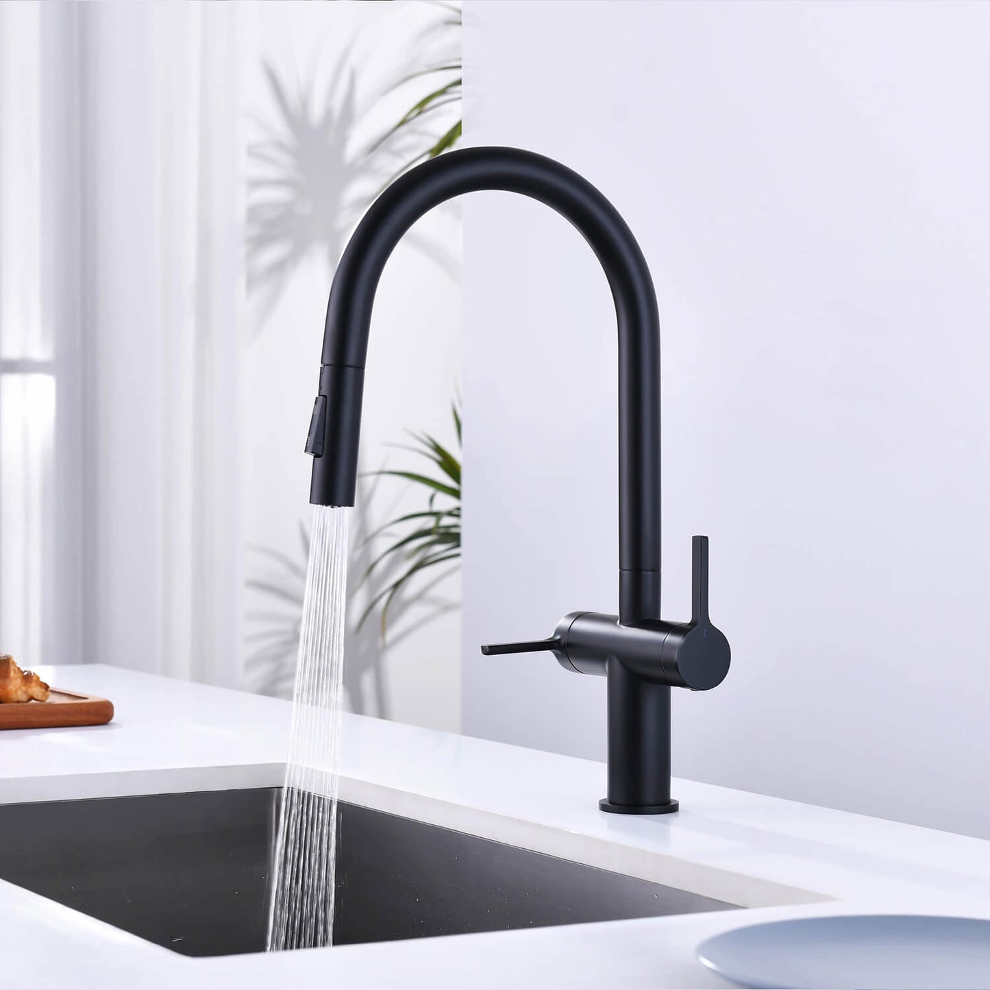Aquavit Orbit Two Handle Pull down Kitchen Faucet KF21111