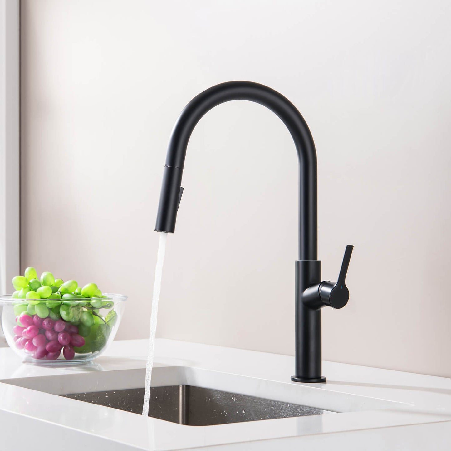 Aquavit Single Handle Pull-Down Kitchen Faucet with Dual-Function Spray Head KF22102