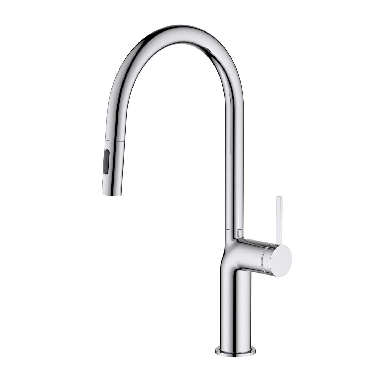Tilt Single Hole Kitchen Faucet with Dual-Function Spray Head KF22106