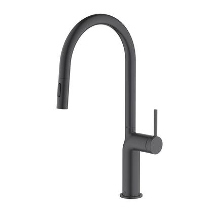 Tilt Single Hole Kitchen Faucet with Dual-Function Spray Head KF22106
