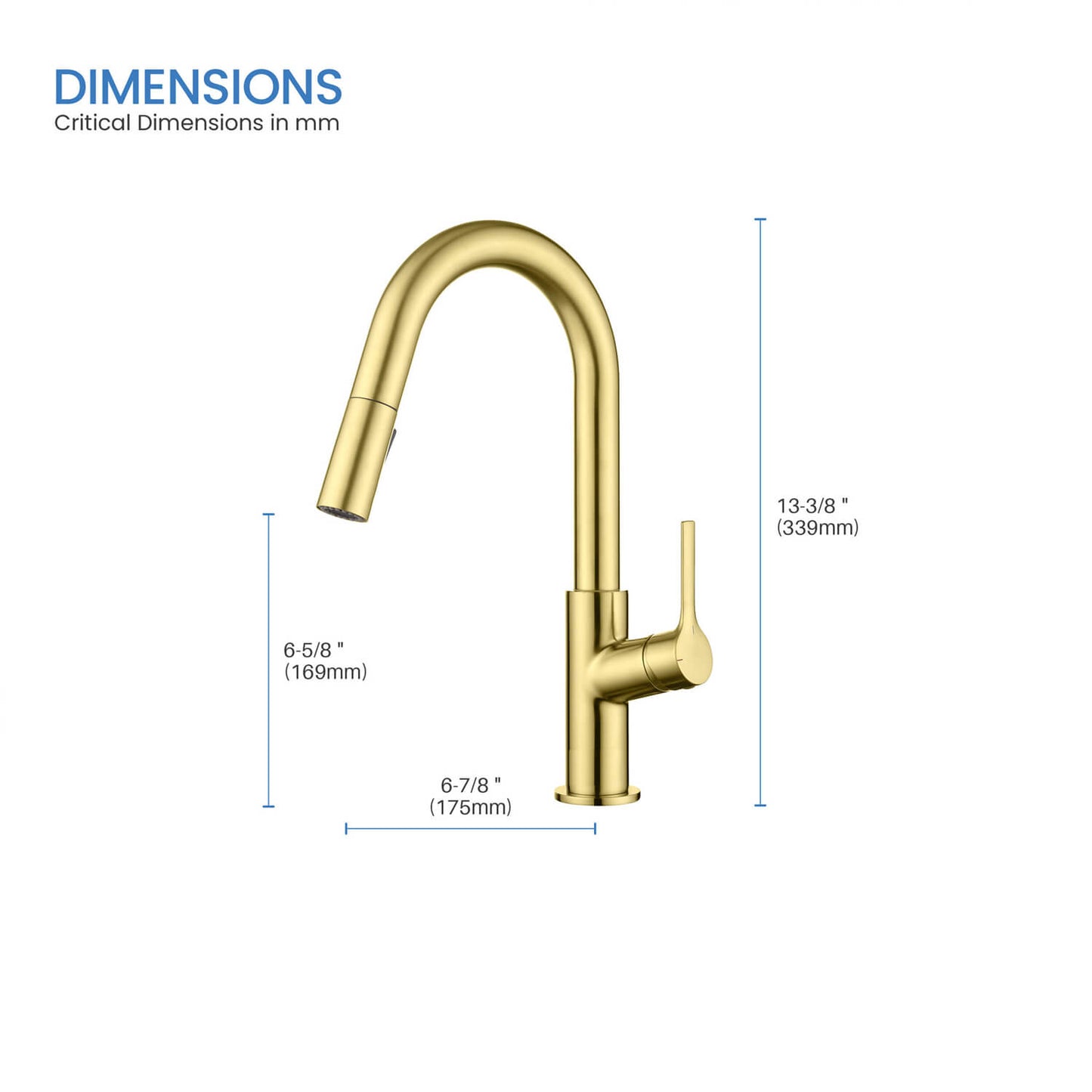 Aquavit Tilt Single handle Pull down Kitchen Faucet KF22111