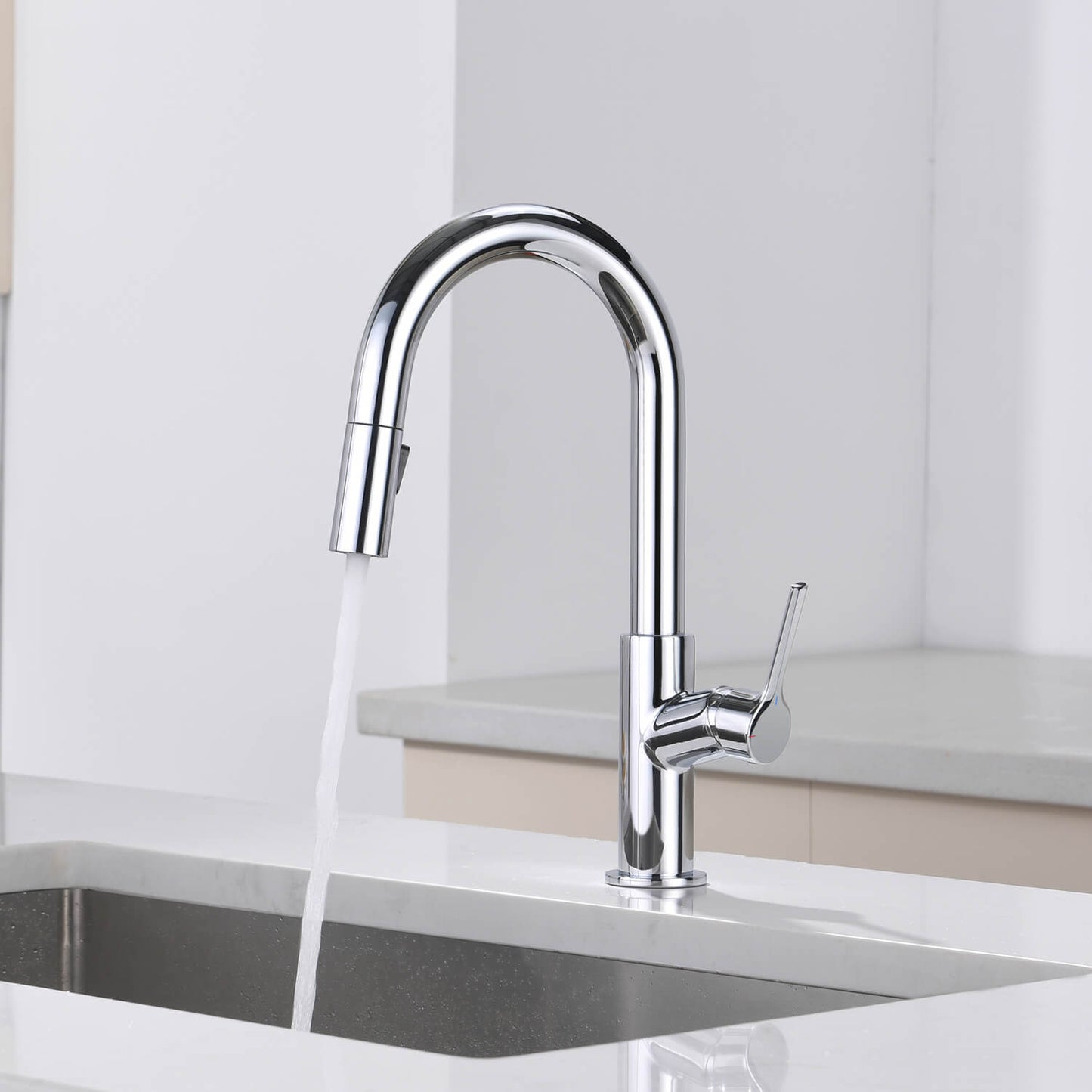 Aquavit Tilt Single handle Pull down Kitchen Faucet KF22111