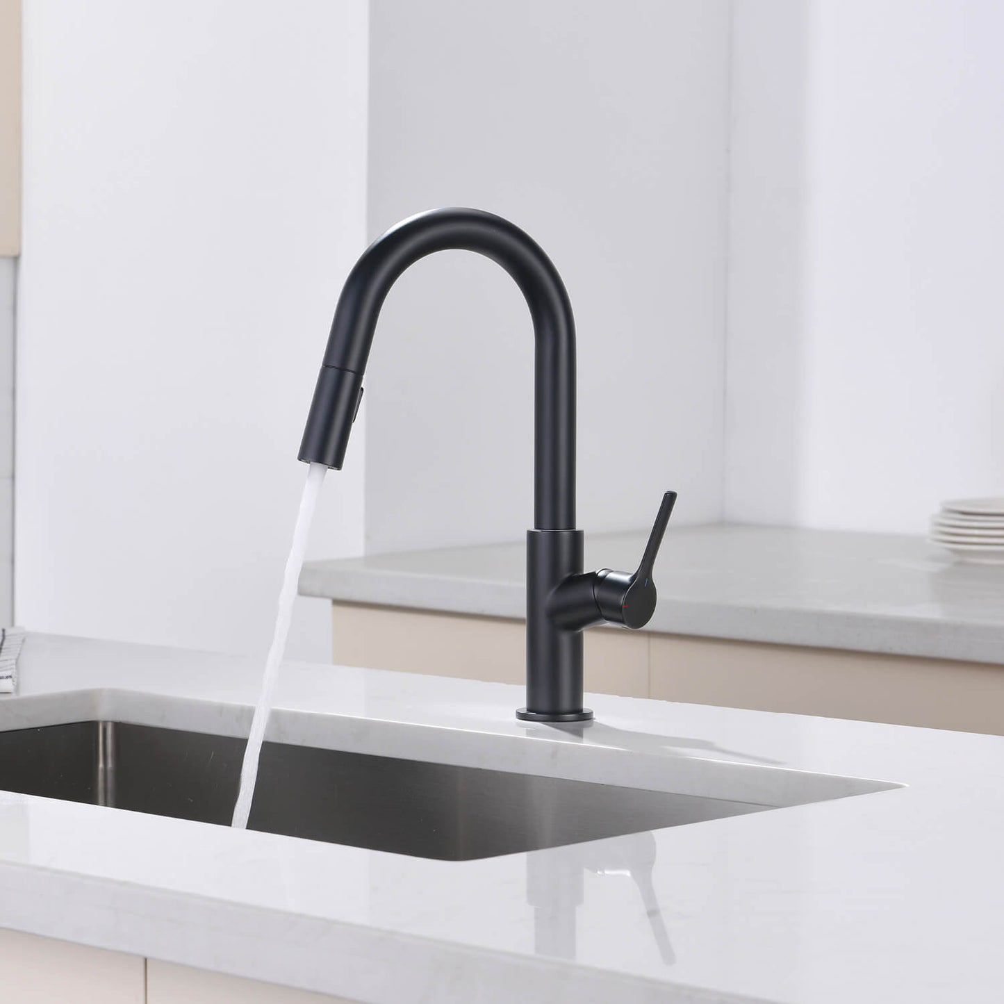 Aquavit Tilt Single handle Pull down Kitchen Faucet KF22111