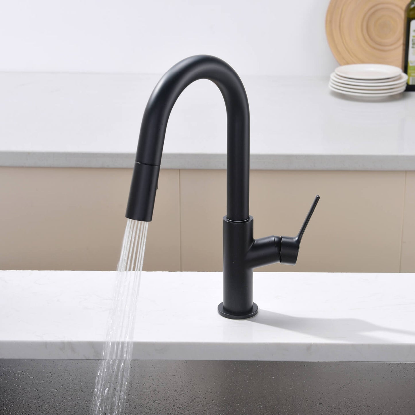 Aquavit Tilt Single handle Pull down Kitchen Faucet KF22111