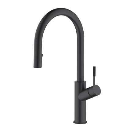 Aquavit Tilt Single handle Pull down Kitchen Faucet with hidden sprayer KF22114