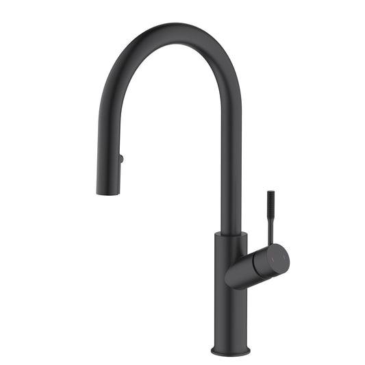 Aquavit Tilt Single handle Pull down Kitchen Faucet with hidden sprayer KF22114