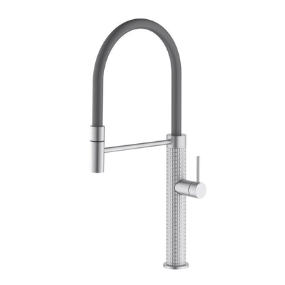 Aquavit Single handle kitchen faucet with Pull out Black hose KF23203