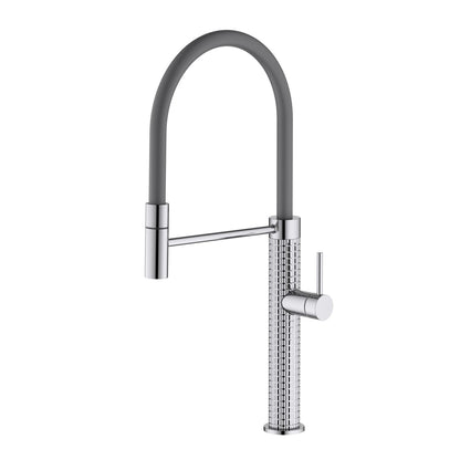 Aquavit Single handle kitchen faucet with Pull out Black hose KF23203