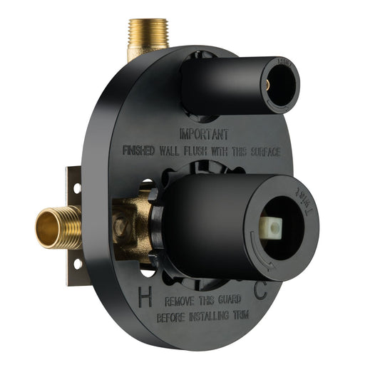 Aquavit two-outlet solid brass pressure-balancing rough-in valve PBV42201