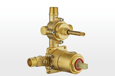 1. Hot-Forged Brass 2-Outlet Rough-In Body