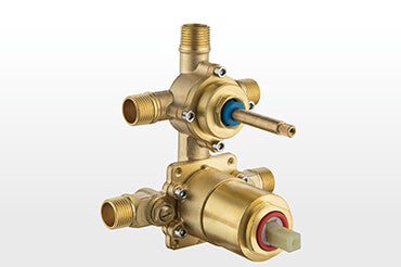 1. Hot-Forged Brass 3-Outlet Rough-In Body