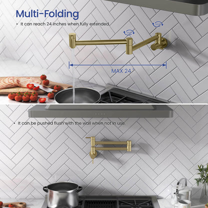 Aquavit brass pot filler PF1001