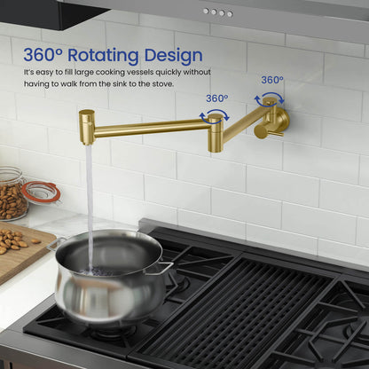 Aquavit brass pot filler PF1001