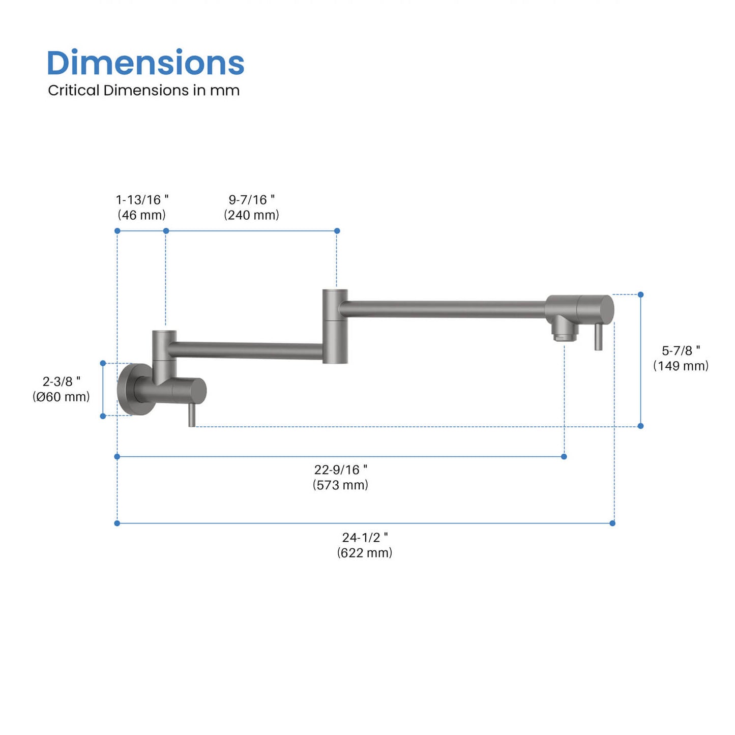High-Quality Aquavit Pot Filler for Professional Kitchens PF2002