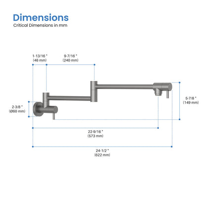 High-Quality Aquavit Pot Filler for Professional Kitchens PF2002