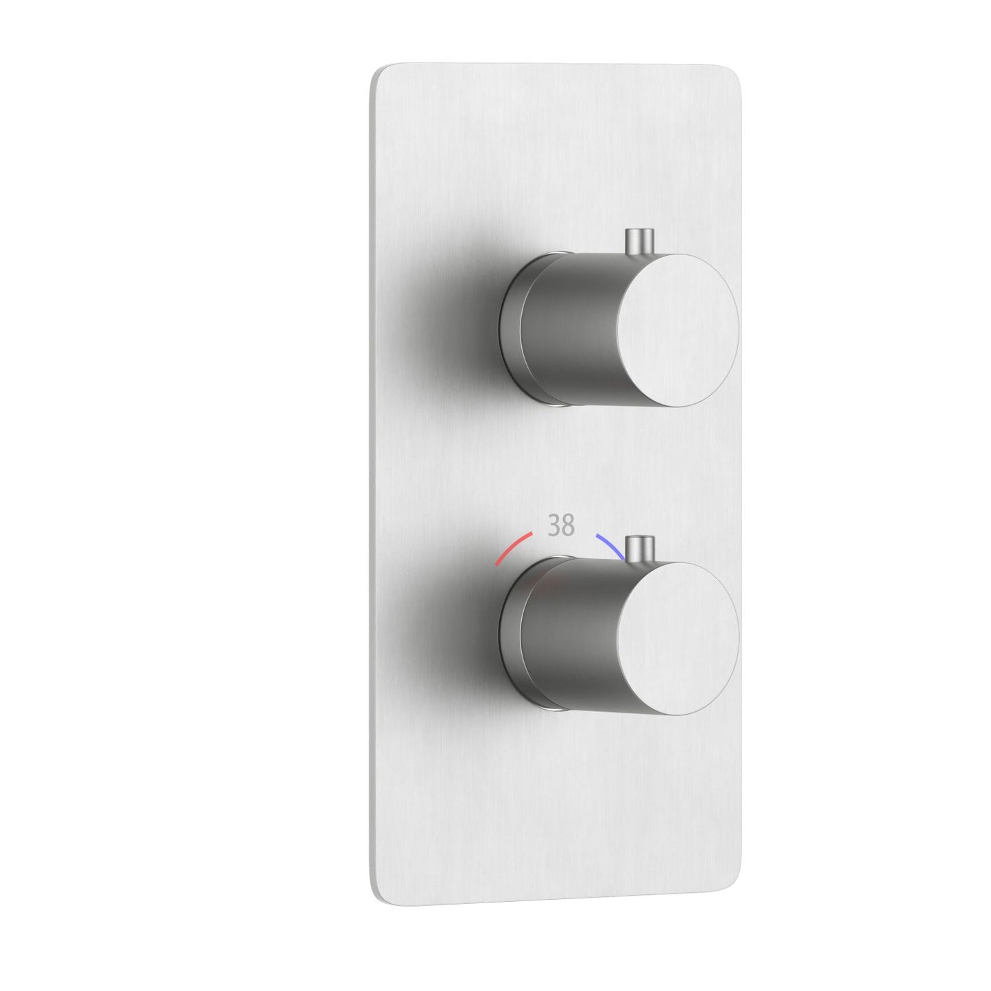 Aquavit round handle thermostatic shower trim kit