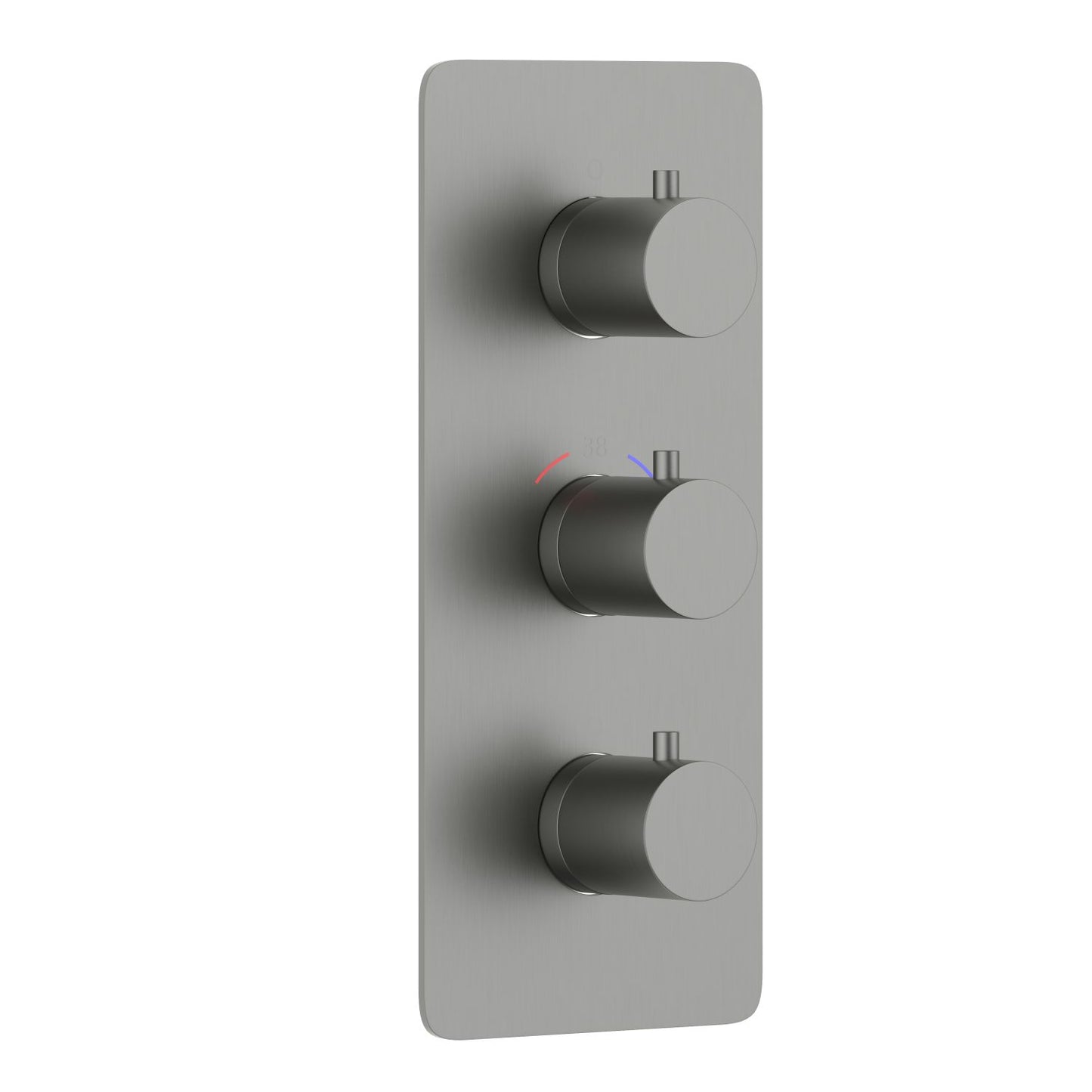Aquavit three-control thermostatic shower trim kit