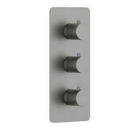 Aquavit three-control thermostatic shower trim kit