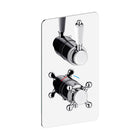 2-Control Neoclassical Thermostatic Shower Trim Kit with Cross and Lever Handles PH1552X01