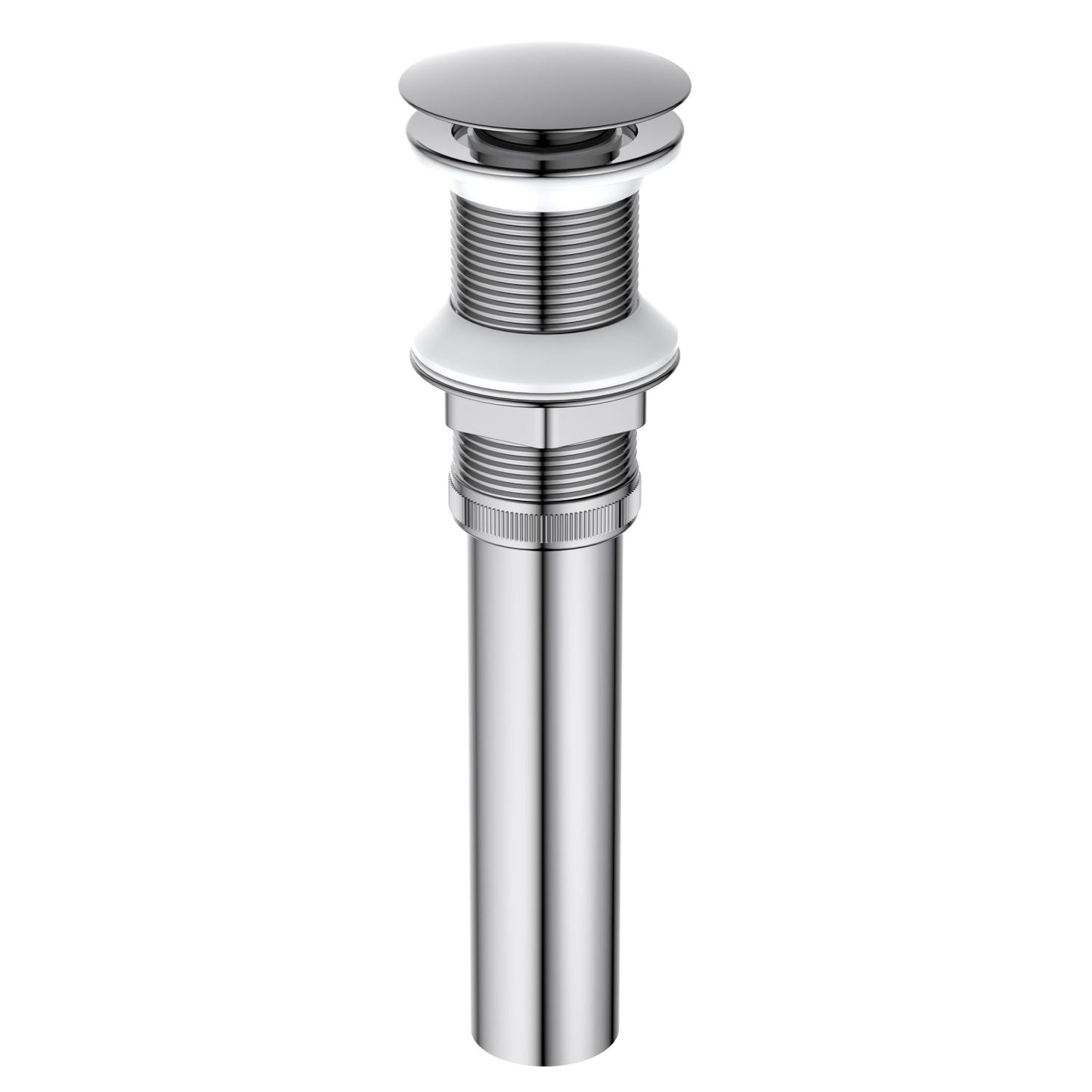 PW0002 chrome cUPC brass pop-up drain without overflow