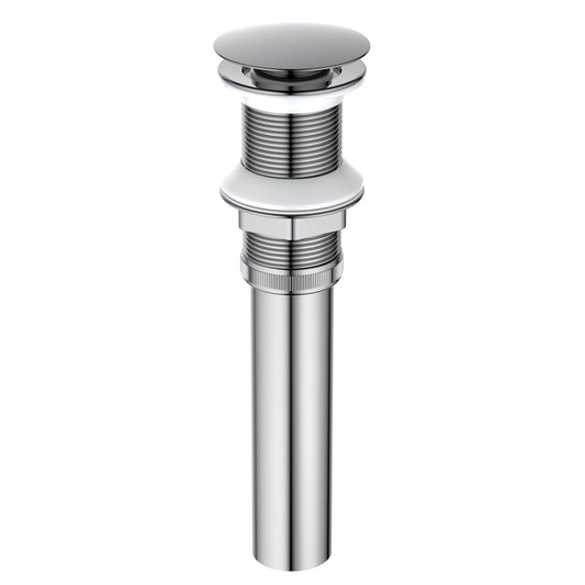 PW0002 chrome cUPC brass pop-up drain without overflow