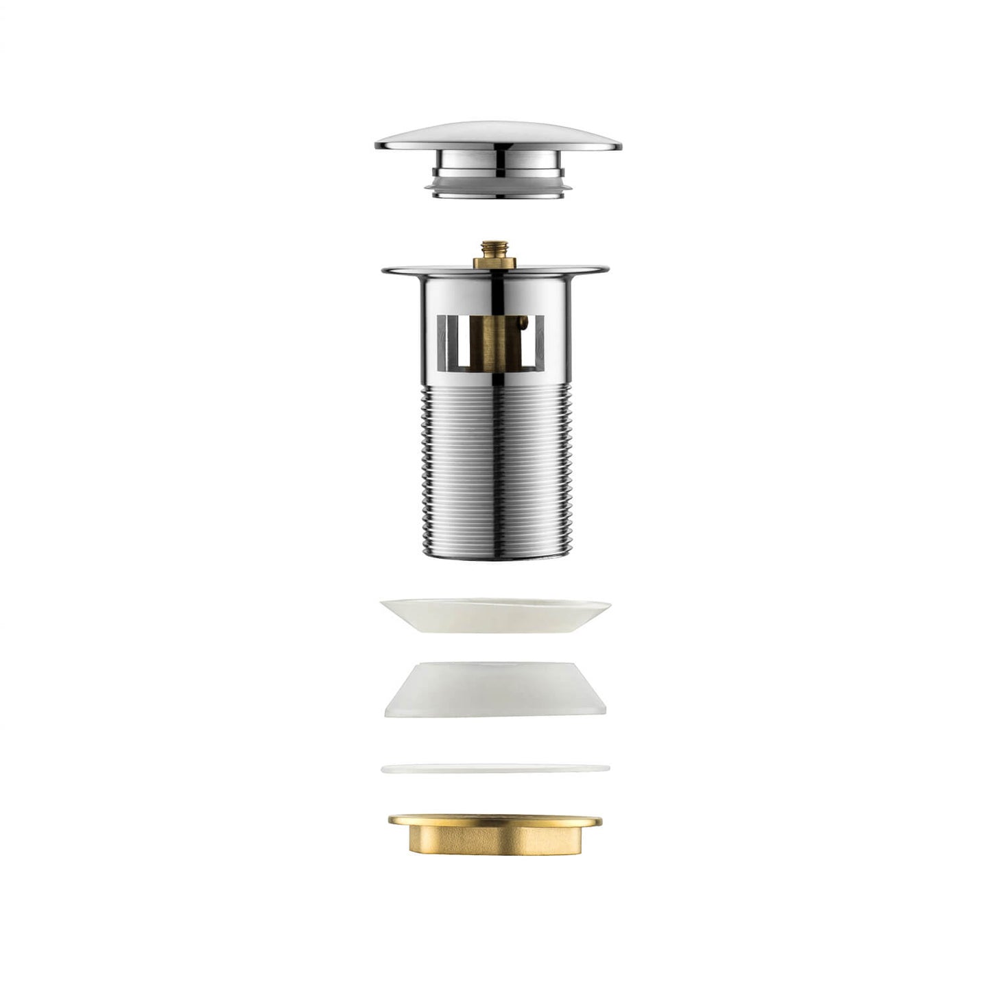 Aquavit Pop-Up Bathroom Sink Drain Stopper with Overflow PW0005