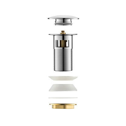 Aquavit Pop-Up Bathroom Sink Drain Stopper with Overflow PW0005