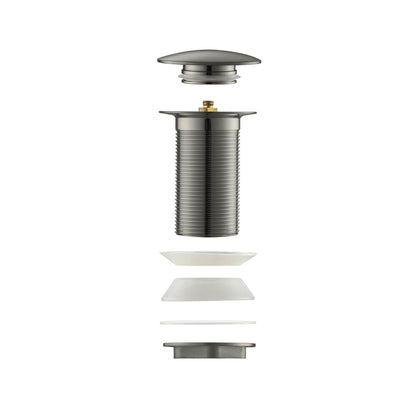 Aquavit Pop-Up Big cover Bathroom Sink Drain without over-flow PW0006