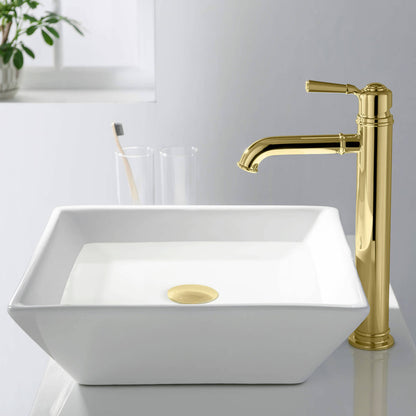 Aquavit Pop-Up Big cover Bathroom Sink Drain without over-flow PW0006