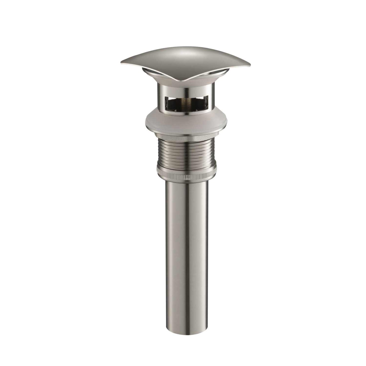 Square cap Brass basin waste trap with over-flow with Stinless steel pipe PW0011
