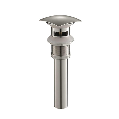 Square cap Brass basin waste trap with over-flow with Stinless steel pipe PW0011