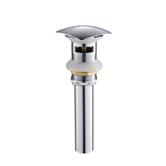 Square cap Brass basin waste trap with over-flow with Stinless steel pipe PW0011