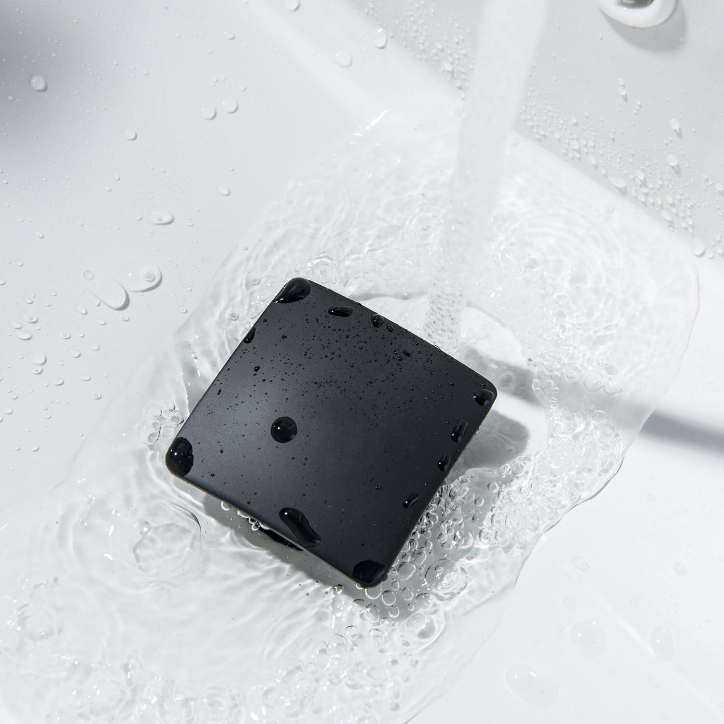 Square cap Brass basin waste trap with over-flow with Stinless steel pipe PW0011
