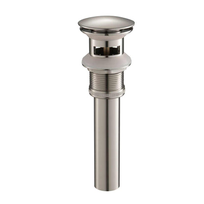 Aquavit Stainless steel Pop up waste with over flow PW0015