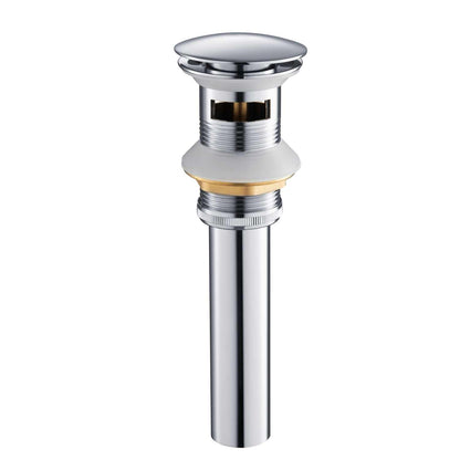 Aquavit Stainless steel Pop up waste with over flow PW0015