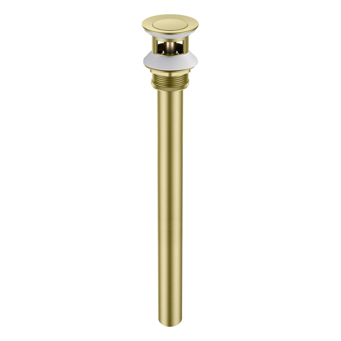 Aquavit Brass Pop-Up Drain Waste Trap With overflow 30cm Stainless pipe PW0018