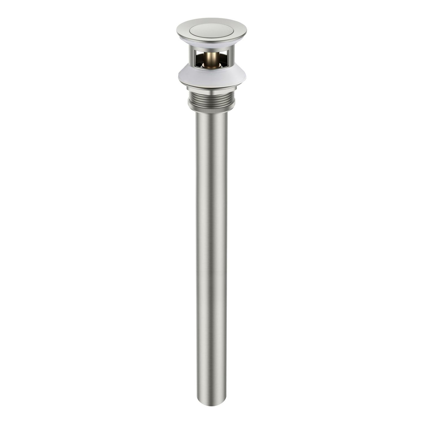 Aquavit Brass Pop-Up Drain Waste Trap With overflow 30cm Stainless pipe PW0018