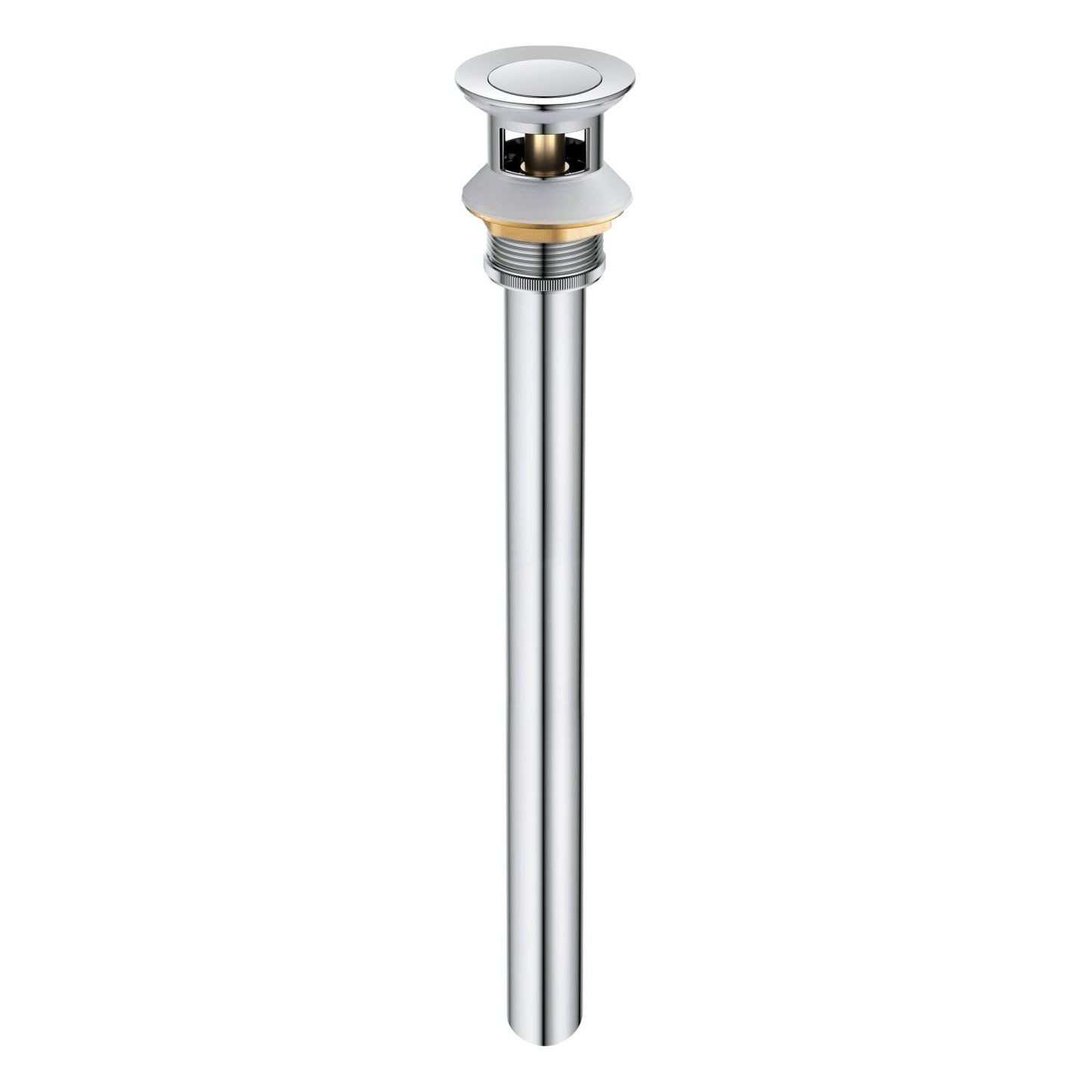 Aquavit Brass Pop-Up Drain Waste Trap With overflow 30cm Stainless pipe PW0018