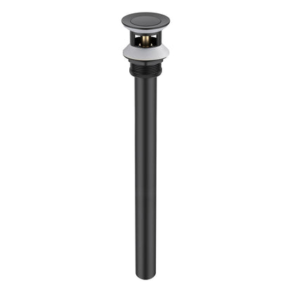 Aquavit Brass Pop-Up Drain Waste Trap With overflow 30cm Stainless pipe PW0018