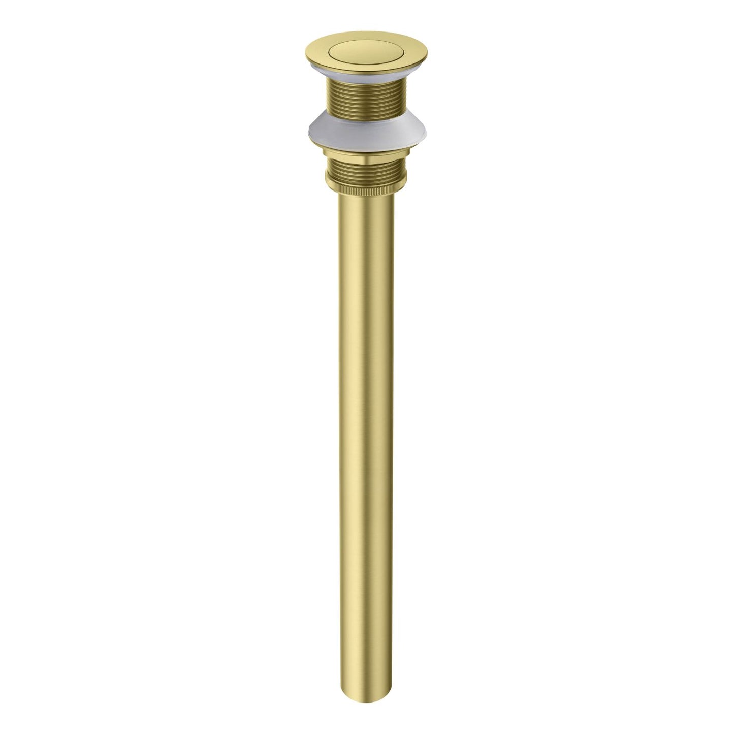 Brass Pop-Up Waste Small Round cover With overflow 30cm Stainless pipe PW0019