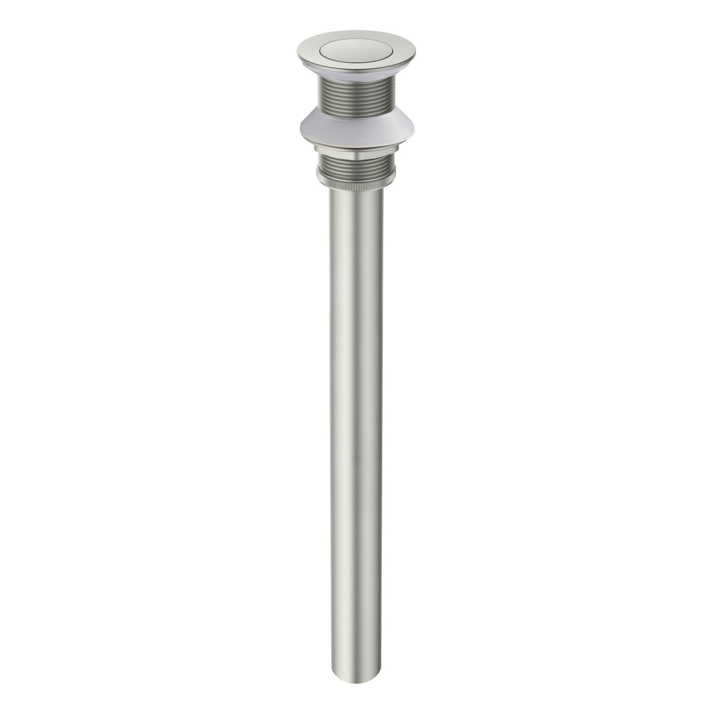 Brass Pop-Up Waste Small Round cover With overflow 30cm Stainless pipe PW0019