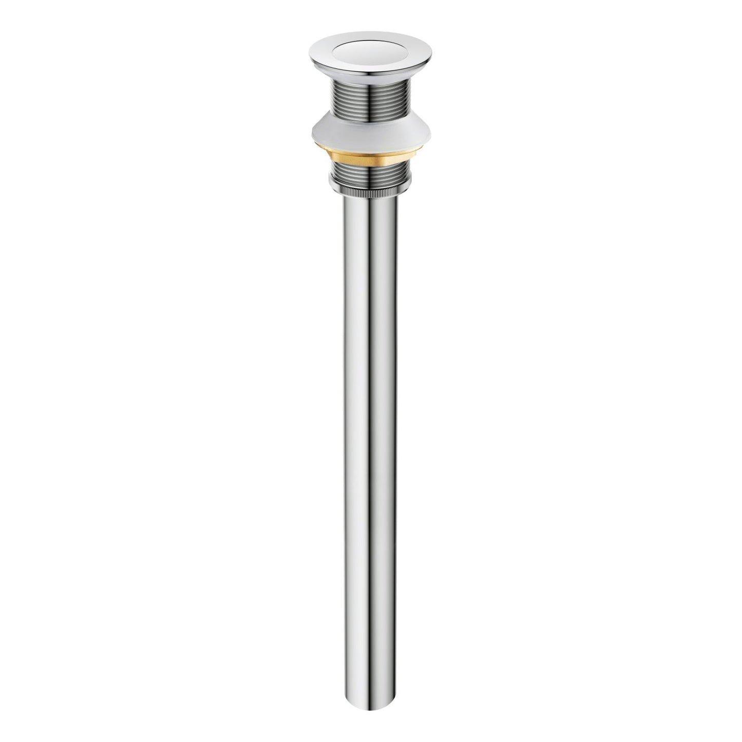 Brass Pop-Up Waste Small Round cover With overflow 30cm Stainless pipe PW0019