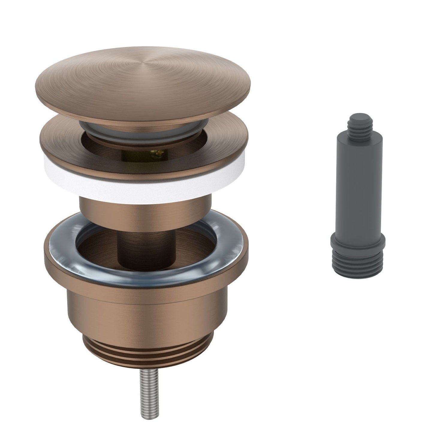 PW0020 Brushed Bronze 3-in-1 universal brass pop-up drain